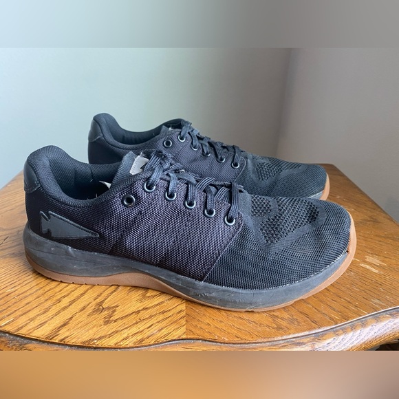 MEN'S BALLISTIC TRAINERS - BLACK + GUM REFLECTIVE SPEARHEAD Athletic Men's Shoes - Picture 1 of 8